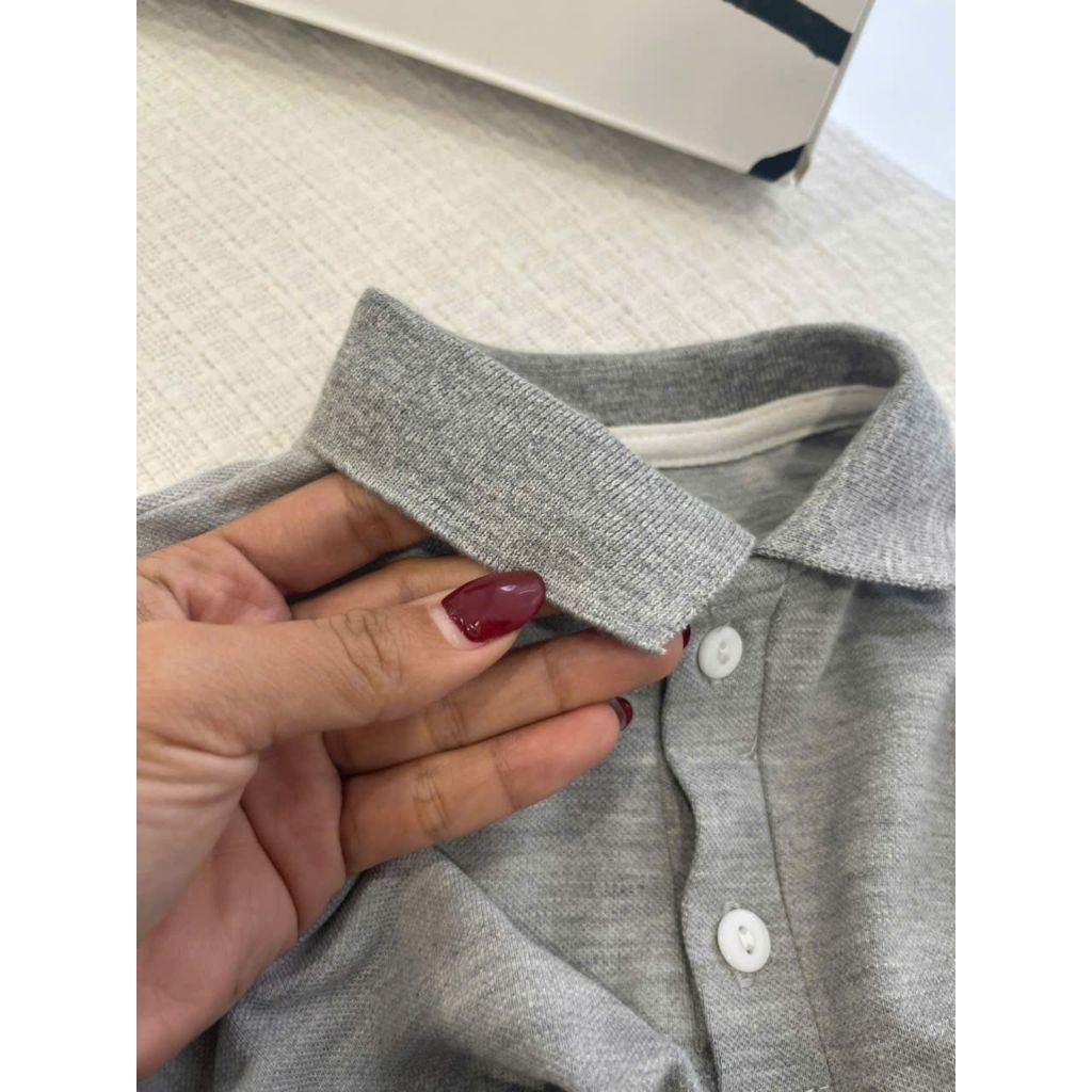 (BomoHouse) Bộ bé trai áo polo thêu tay, quần jean (2-7y)