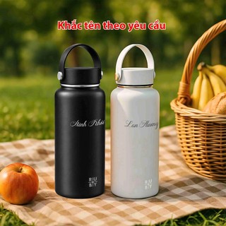 Bình Giữ Nhiệt Ruby 1000ml RB01000 Inox 304 Giữ Lạnh 24H Giữ Nóng 12H, 6 Màu, Tặng Túi Đeo