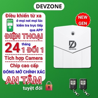 Bộ Điều Khiển Cửa Cuốn Từ Xa Qua Điện Thoại DEVZONE HD AUTO Tự Động Wifi Thông Minh Bằng App Bảo Mật Cao NEW GEN Mã Nhảy