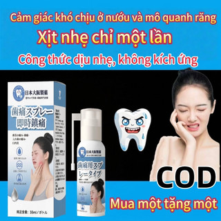 Xịt Thơm Miệng Nhật Bản– Giảm Đau Răng, Viêm Nướu, Kháng Khuẩn, Hết Hôi Miệng Tức Thì (Dành Cho Người Lớn)