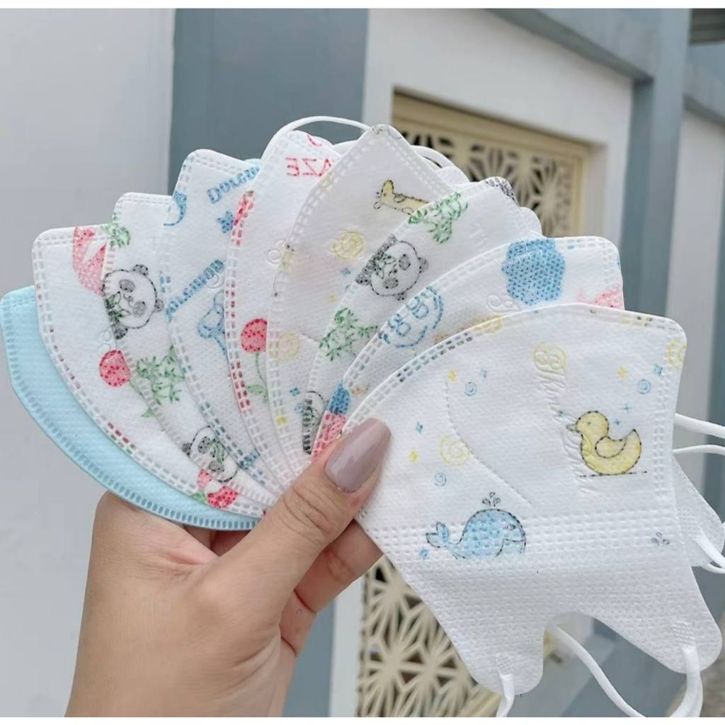 Khẩu Trang Trẻ Em 5D KIDS Thịnh Phát 0-8 Tuổi, Kháng Khuẩn An Toàn Thông Thoáng Chống Bụi Mịn