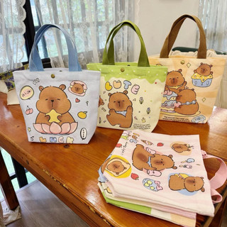 Túi Tote Hoạt Hình Dễ Thương Mini – Túi Vải Canvas Đựng Cơm, Mỹ Phẩm, Đi Học, Đi Chơi Cho Nữ
