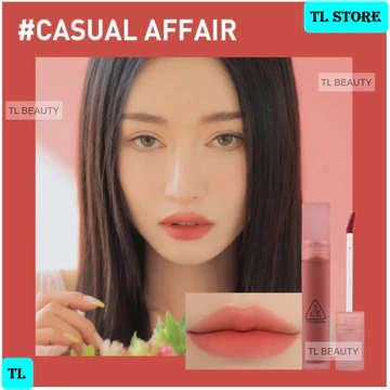 Son kem lì màu Hoa hồng khô Hàn Quốc 3CE Blur Water Tint #Casual Affair – 4.6g