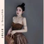 Set Đầm Cúp Ngực Jolie – Mix Da Phối Chân Váy Xếp Ly Cá Tính