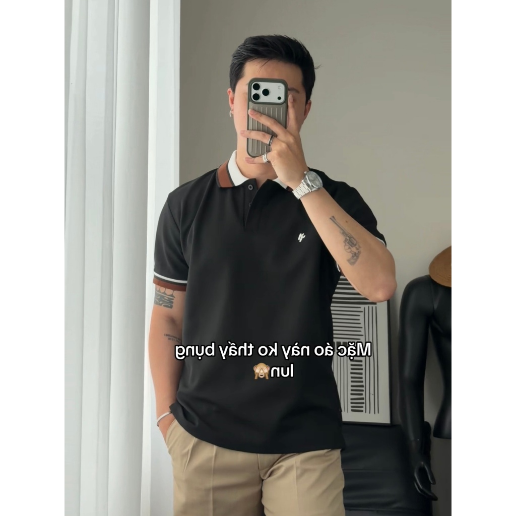 Áo Polo RT CLASSY Phối Cổ R2 Trẻ Trung Basic Nam/Nữ Vải Cotton Pique Chống Nhăn