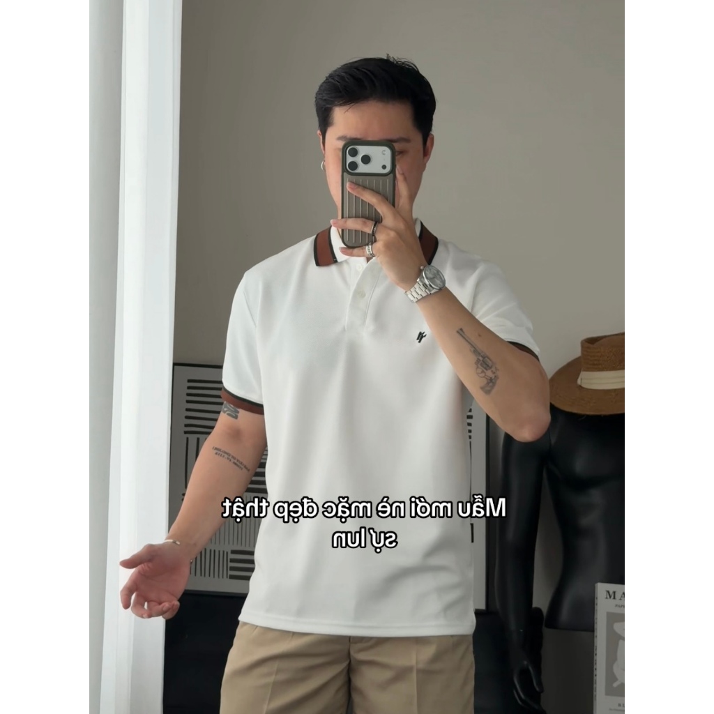 Áo Polo RT CLASSY Phối Cổ R2 Trẻ Trung Basic Nam/Nữ Vải Cotton Pique Chống Nhăn