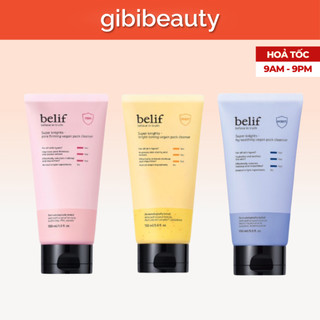 Sửa rữa mặt BELIF Super Knights Vegan Cleanser Set 150ml