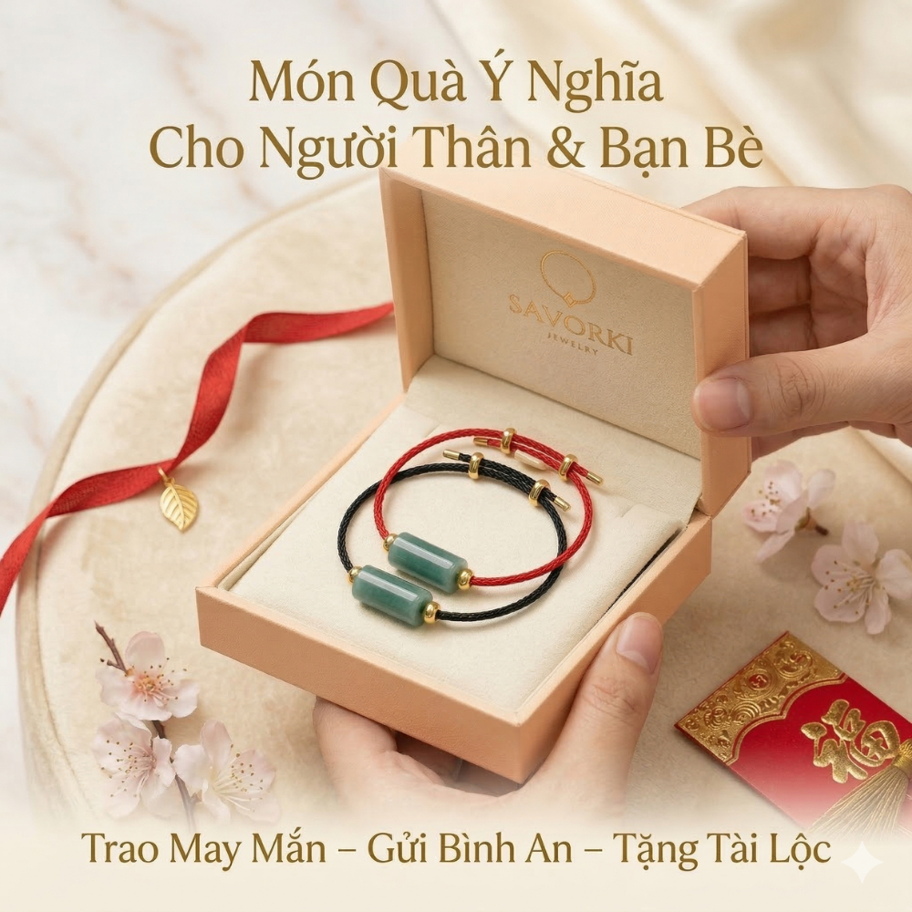 Vòng tay đá Lu Thống Lam Ngọc, lắc tay Lộc Tụ Các giúp lưu thông năng lượng thu hút tài lộc may mắn