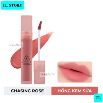 Son kem lì Hàn Quốc màu Hồng kem sữa 3CE Blur Water Tint #Chasing Rose – 4.6g