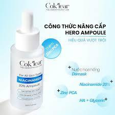 Tinh Chất Co Klear Serum Co & K’lear Niacinamide 20% Ampoule Sáng Da Mờ Thâm Giảm Mụn 30ml