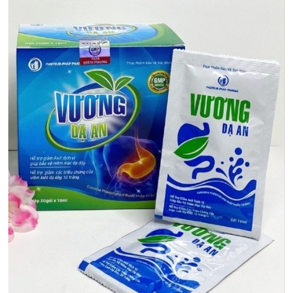 Gói sữa uống bao tử Vương Dạ an nhập khẩu từ italy, dạ dày, giảm ợ hơi ợ chua, đau rát do viêm loét dạ