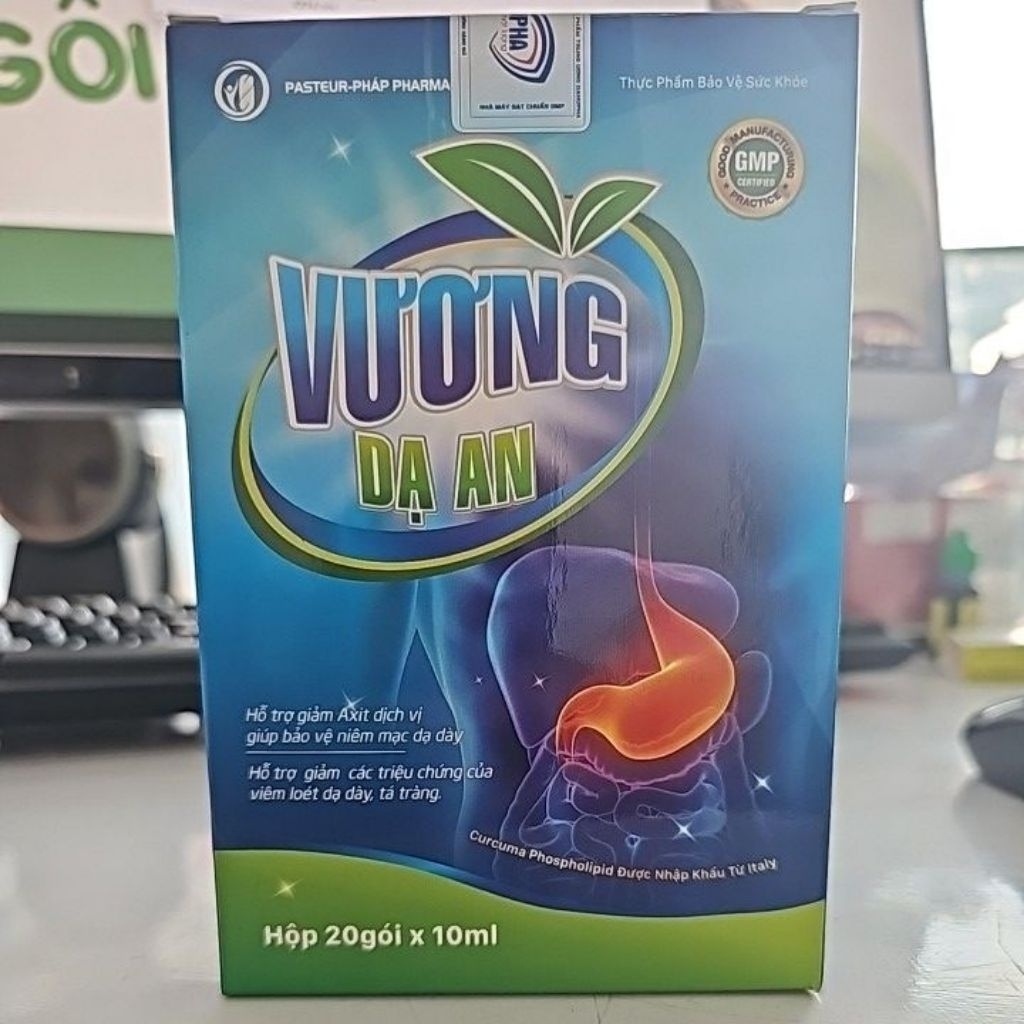 Gói sữa uống bao tử Vương Dạ an nhập khẩu từ italy, dạ dày, giảm ợ hơi ợ chua, đau rát do viêm loét dạ