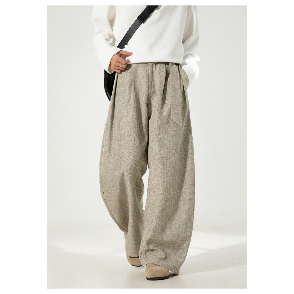 Quần Xếp Ly Ba Chiều Unisex 2026 - Ống Đứng Eo Điều Chỉnh, Dáng Suông Che Khuyết Điểm