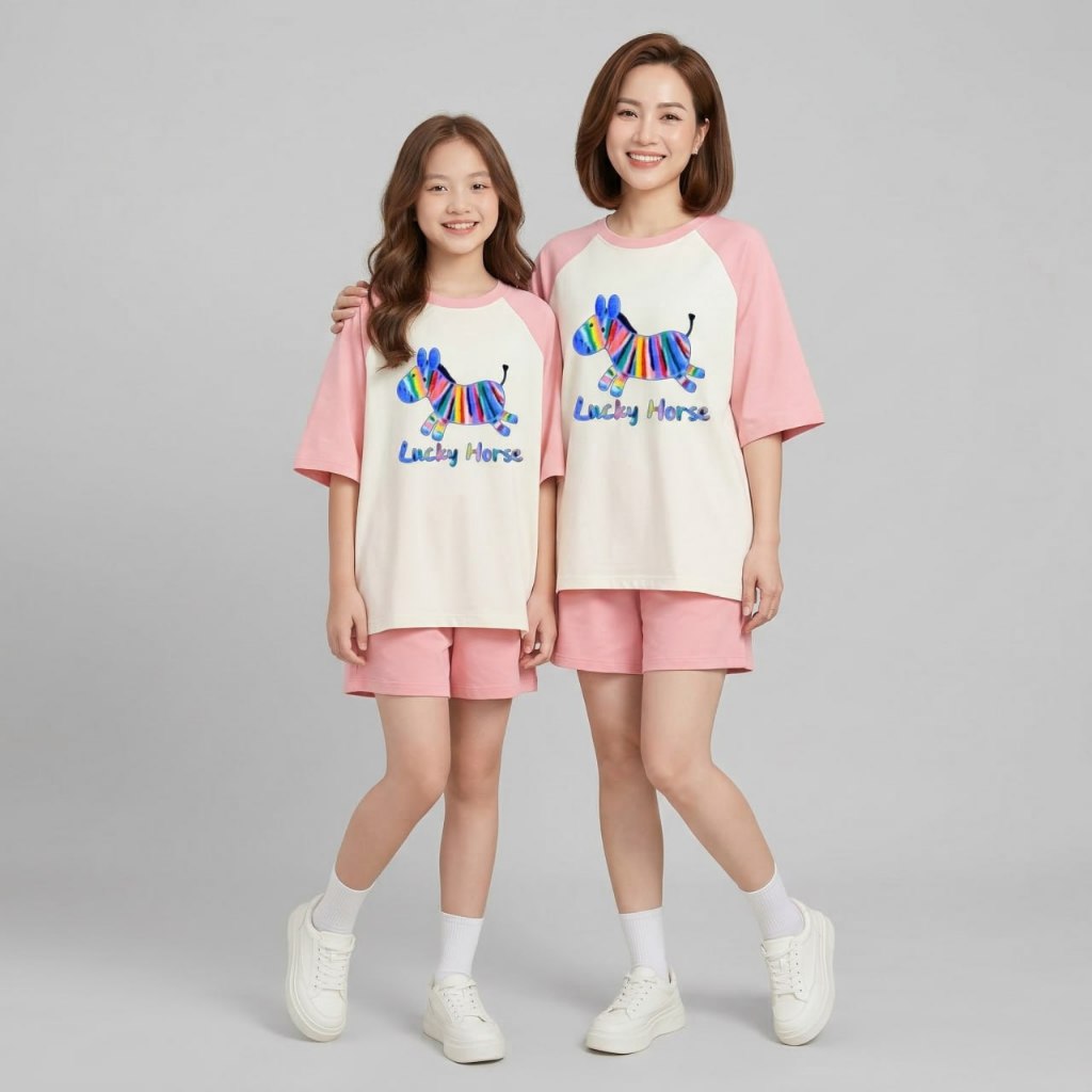 Set tay nối mẹ và bé cho bé gái size đại BEESHOP H26020