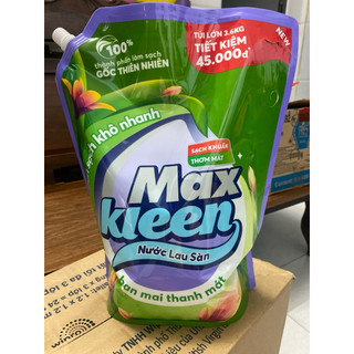 Nước Lau Sàn MaxKleen hương Ban Mai Thanh Mát loại túi 3.6kg