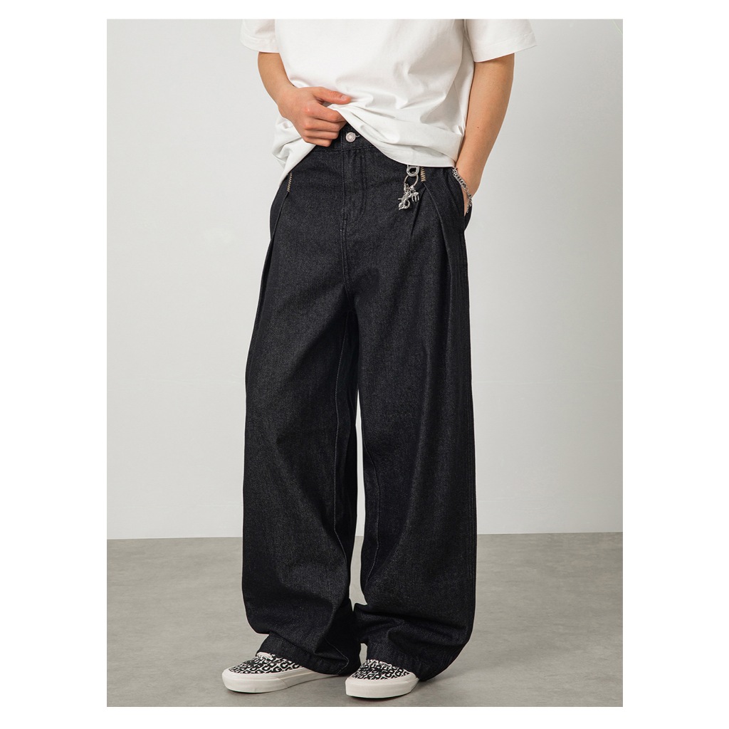 Quần Jean Form Rộng Unisex 2026 -  Phong Cách Retro Mỹ, Họa Tiết Thủ Công Chất Lượng Cao Cấp