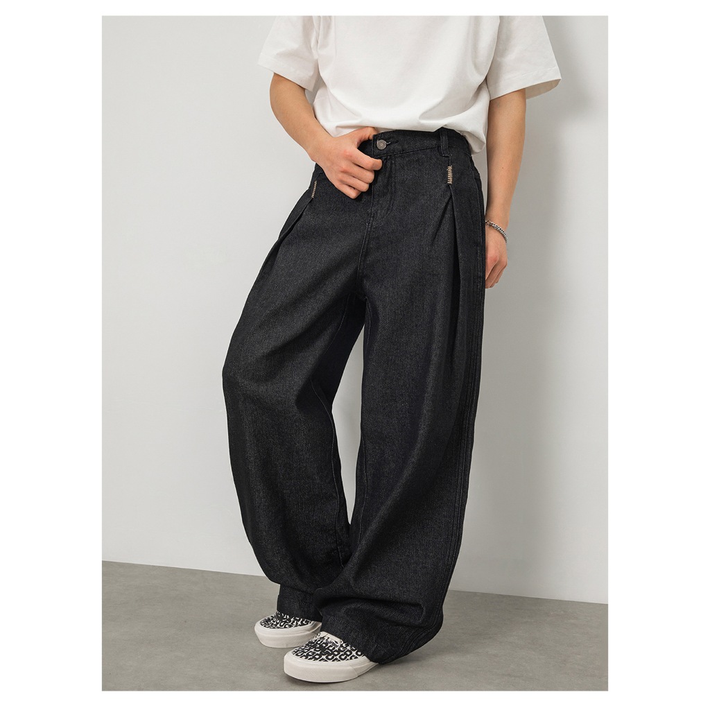 Quần Jean Form Rộng Unisex 2026 -  Phong Cách Retro Mỹ, Họa Tiết Thủ Công Chất Lượng Cao Cấp
