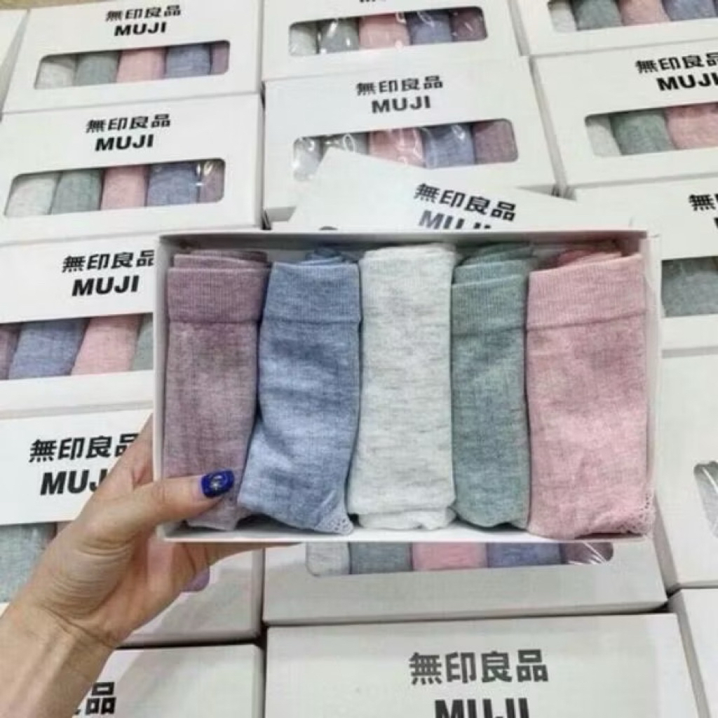 (XẢ LỖ )Hộp 5 quần lót nữ cotton co giãn chất mềm