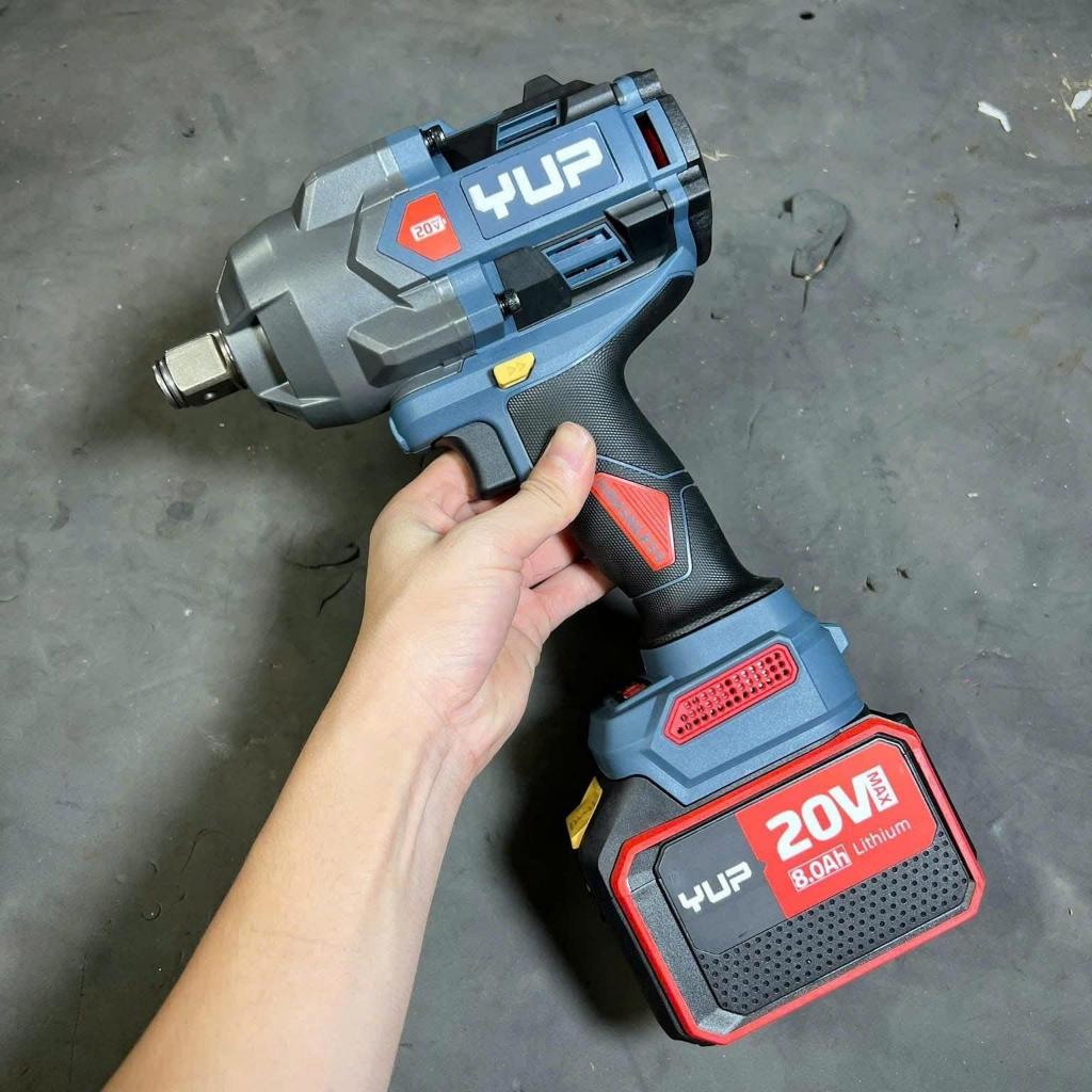 Máy Siết Bulong YUPAI/YUP 1500n.m ( YP20 W1500M ) Đầu 3/4" Bộ 2 Pin 8.0ah chuyên mở ốc xe tải lớn