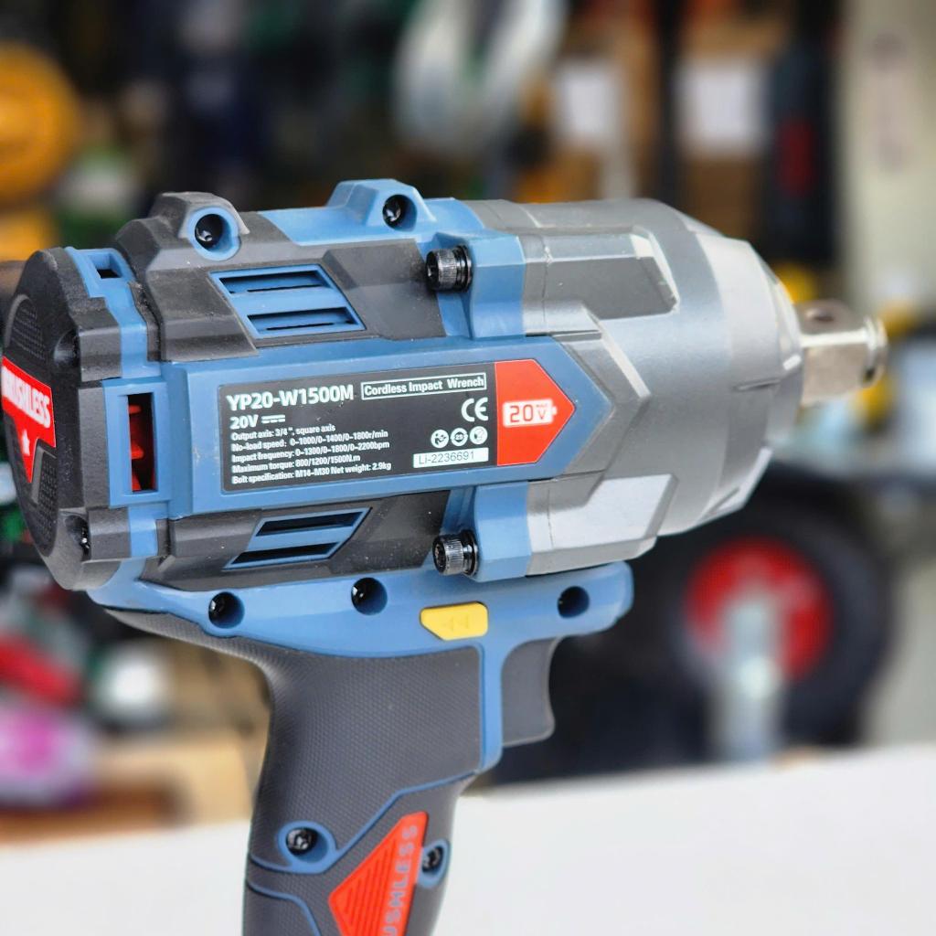 Máy Siết Bulong YUPAI/YUP 1500n.m ( YP20 W1500M ) Đầu 3/4" Bộ 2 Pin 8.0ah chuyên mở ốc xe tải lớn