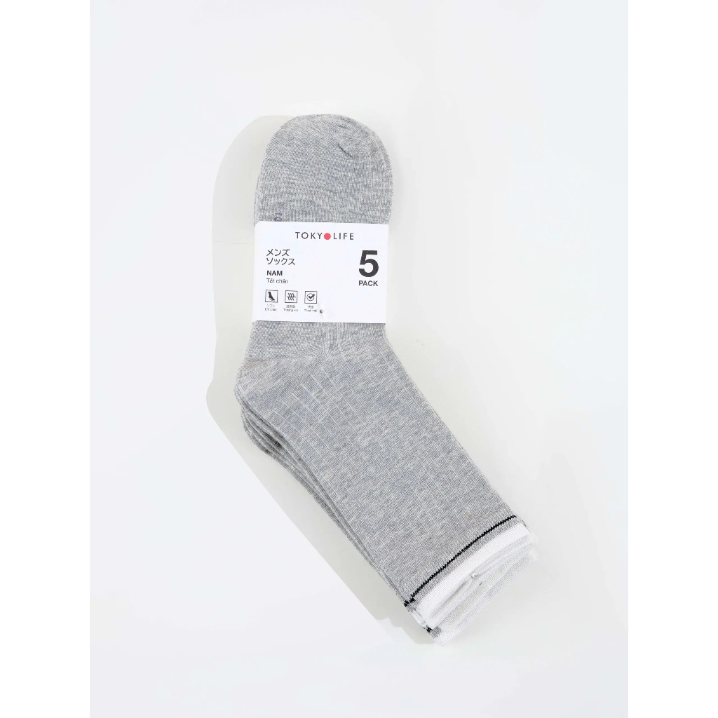 Tất chân NAM cổ cao Pack 5 TOKYOLIFE 40000736
