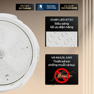 Ảnh 2 – Đèn Ốp Trần Năng Lượng Mặt Trời ATH LIGHTING, Loại Đèn Tích Điện Công Suất Cao 300W 400W 500W Có Điều Khiển Từ Xa