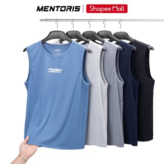 Áo Tanktop Nam MENTORIS Vải Thun Lạnh Cao Cấp, Form Thể Thao Co Giãn, Thoáng Khí Tập Gym MTT02
