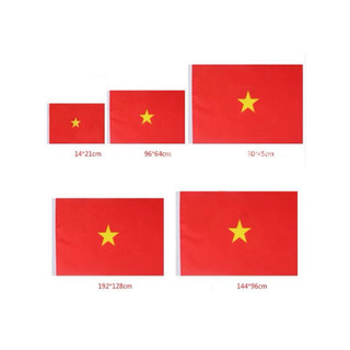 Cờ Đỏ Sao Vàng Cầm Tay - Bộ Cờ Tổ Quốc Mini Cổ Vũ Bóng Đá, Khai Giảng, Sự Kiện Lễ Hội (In 2 Mặt Sắc Nét)