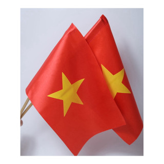 Cờ Đỏ Sao Vàng Cầm Tay - Bộ Cờ Tổ Quốc Mini Cổ Vũ Bóng Đá, Khai Giảng, Sự Kiện Lễ Hội (In 2 Mặt Sắc Nét)