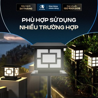 Ảnh 4 – Đèn Trụ Cổng Năng Lượng Mặt Trời ATH LIGHTING, Loại Đèn LED Trụ Cổng Chống Nước Trang Trí Sân Vườn