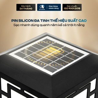Ảnh 2 – Đèn Trụ Cổng Năng Lượng Mặt Trời ATH LIGHTING, Loại Đèn LED Trụ Cổng Chống Nước Trang Trí Sân Vườn