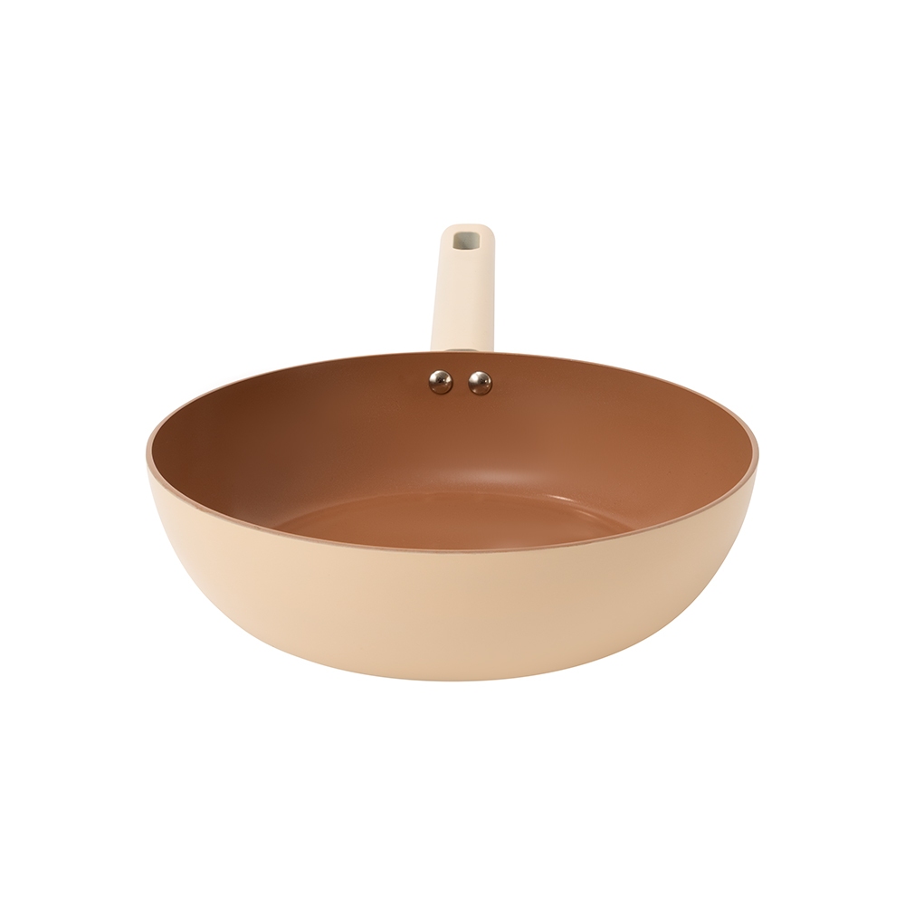 Chảo chống dính Ceramic Cera Titan cao cấp Elmich Mocha EL5980/5982MC Size 20, 24, 26, 28cm ( Dày 3.2mm )