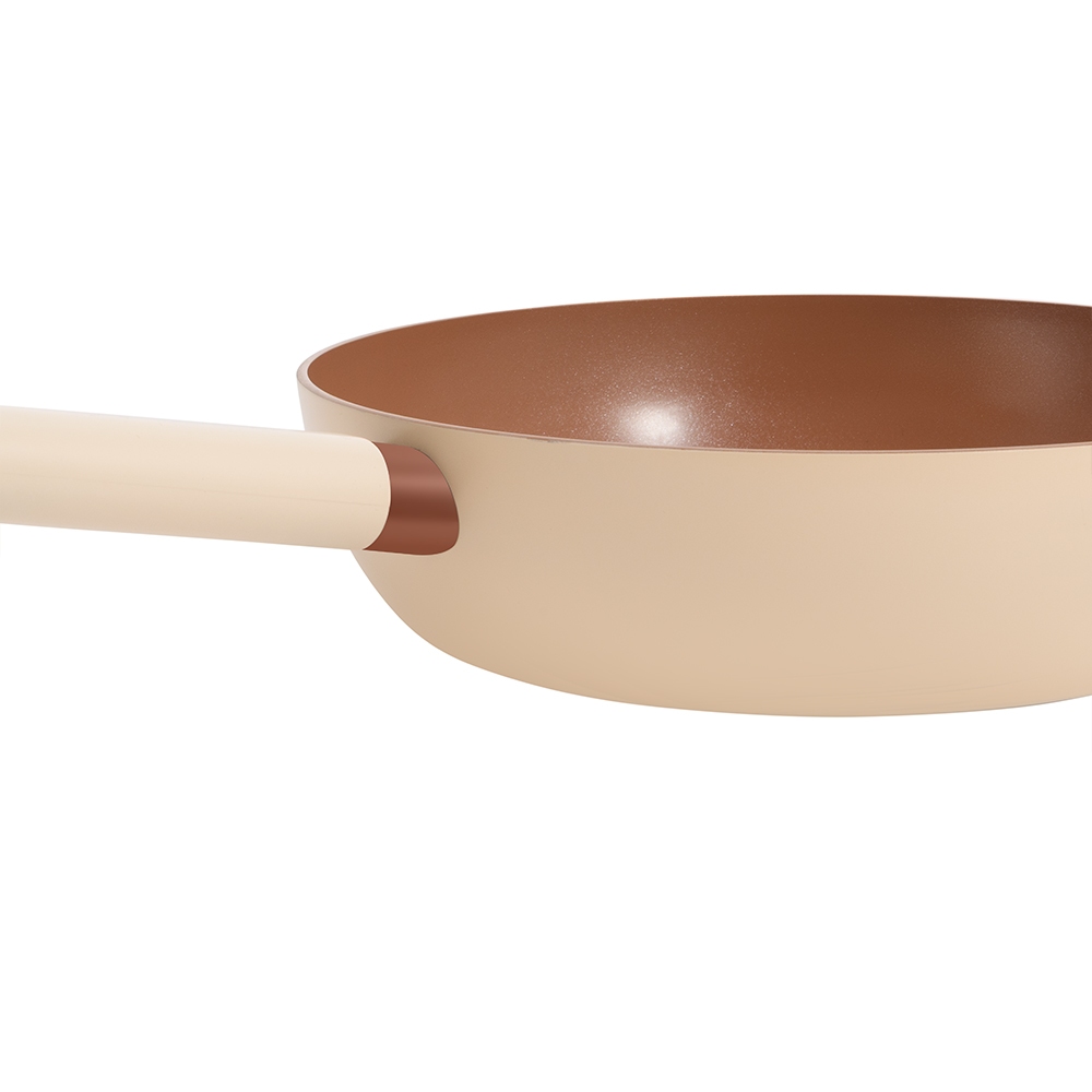 Chảo chống dính Ceramic Cera Titan cao cấp Elmich Mocha EL5980/5982MC Size 20, 24, 26, 28cm ( Dày 3.2mm )