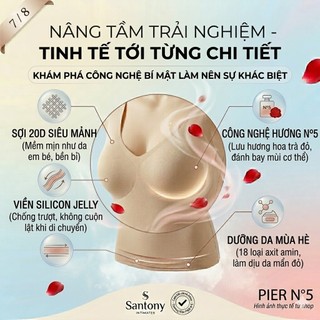 Áo Mặc Trong Kèm Bra Đi Biển Santony 5531 - Mềm Mịn Tôn Dáng, Tỏa Hương Hoa Trà