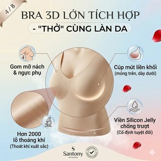 Áo Mặc Trong Kèm Bra Đi Biển Santony 5531 - Mềm Mịn Tôn Dáng, Tỏa Hương Hoa Trà