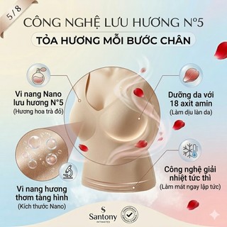Áo Mặc Trong Kèm Bra Đi Biển Santony 5531 - Mềm Mịn Tôn Dáng, Tỏa Hương Hoa Trà