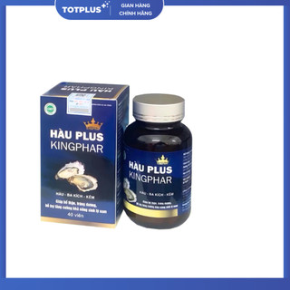 Hàu Plus Kingphar – Hỗ Trợ Bổ Thận, Tráng Dương, Tăng Cường Sinh Lý Nam, Giảm Mệt Mỏi - Hộp 40 Viên