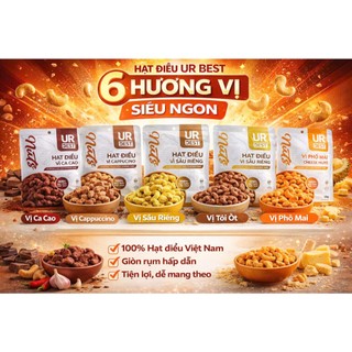 Hạt Điều UR BEST dạng túi tiện lợi  28g – Giòn Béo – Nhiều Vị Độc Lạ