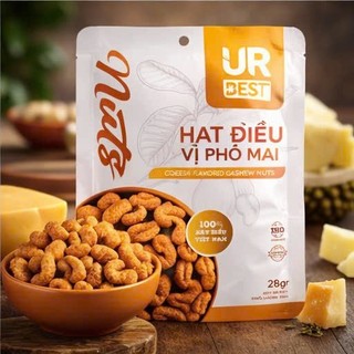 Hạt Điều UR BEST dạng túi tiện lợi  28g – Giòn Béo – Nhiều Vị Độc Lạ