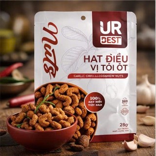 Hạt Điều UR BEST dạng túi tiện lợi  28g – Giòn Béo – Nhiều Vị Độc Lạ