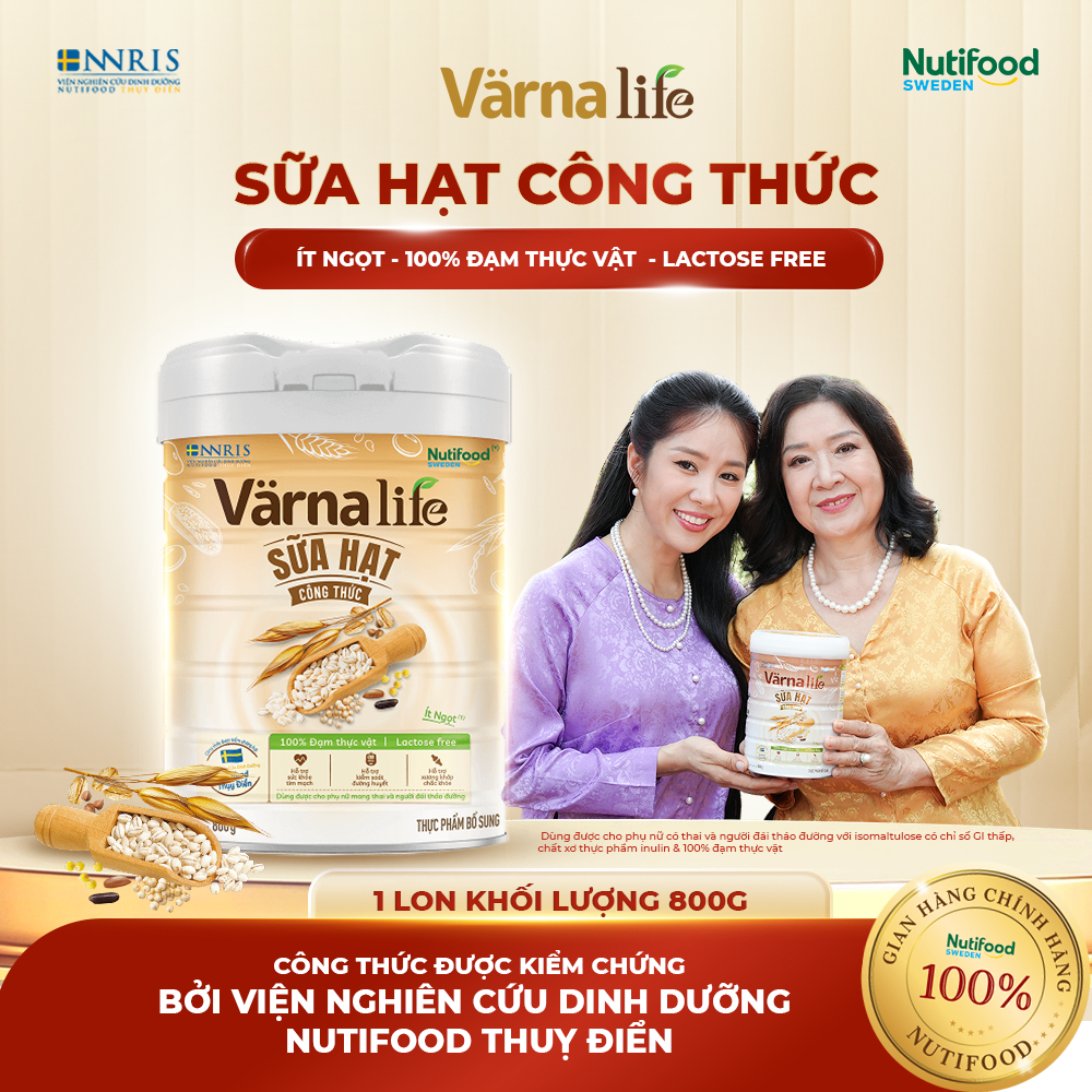 Varna Life Nutifood (800G) - Sữa Hạt Công Thức Từ Thụy Điển