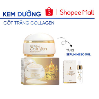 Kem Cốt Trắng Collagen Sica White 20g, hỗ trợ trắng sáng da, dưỡng ẩm, mờ thâm sạm, nám, tàn nhang - SICAWHITE