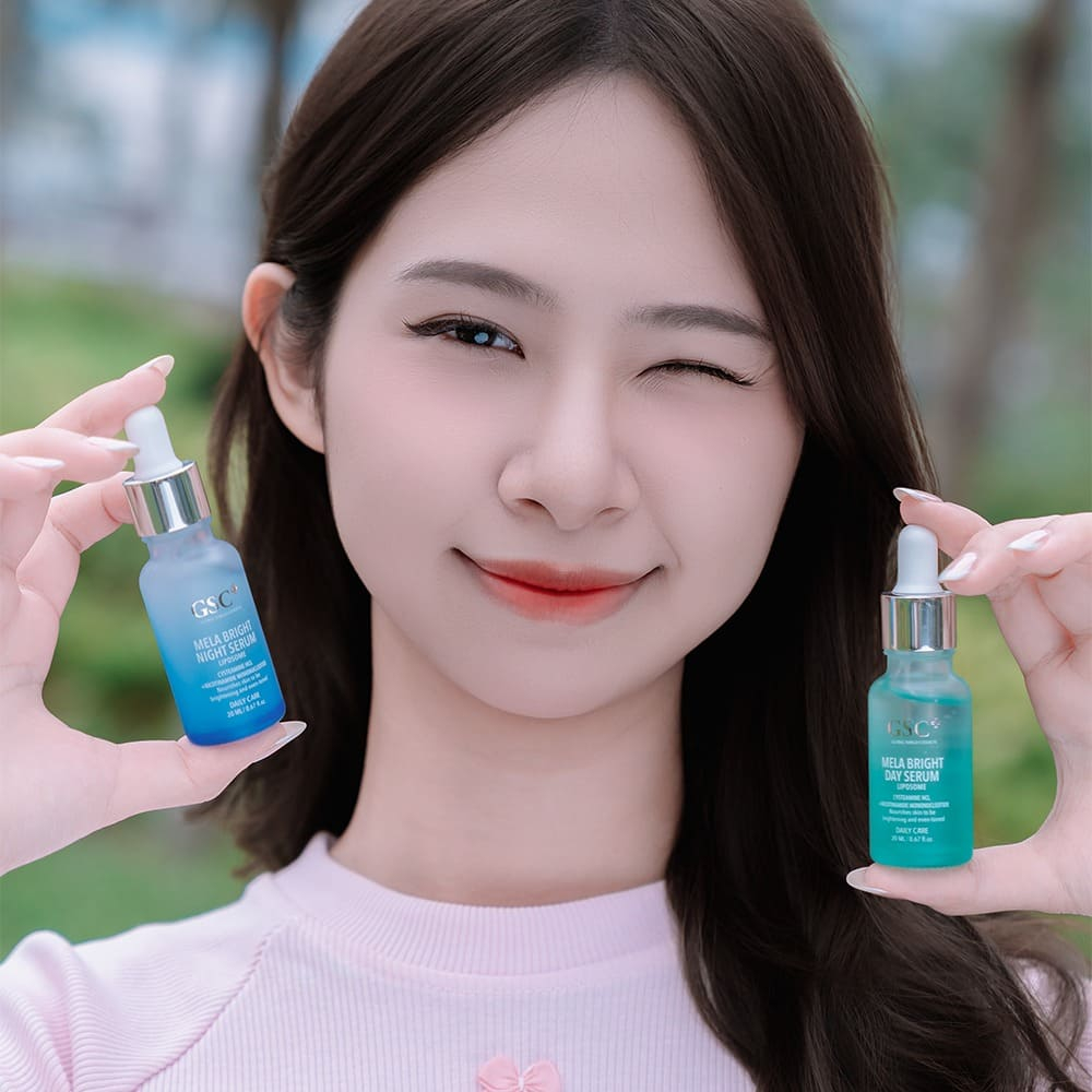 Bộ Đôi Serum Dưỡng Sáng, Mờ Thâm Nám DAY & NIGHT MELA BRIGHT SERUM 20 ML Hỗ Trợ Sáng Da, Mờ Nám - S1