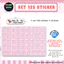 Set 85 Sticker Dán Đồ Dùng Cho Bé In tên theo yêu cầu -PVC chống thấm - Colorboomshop