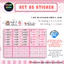 Set 85 Sticker Dán Đồ Dùng Cho Bé In tên theo yêu cầu -PVC chống thấm - Colorboomshop