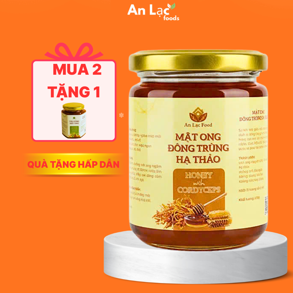 Mật Ong Đông Trùng Hạ Thảo An Lạc - Nguyên Chất, Tăng Đề Kháng, Bồi Bổ Cơ Thể