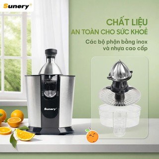 Máy Vắt Cam Sunery SR-CJ12 Thiết Kế Nhỏ Gọn Hiện Đại, Công Suất 85W Hoạt Động Êm Ái Tiết Kiệm Điện Năng - Bếp Của Hà