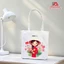 Túi Tote Vải Màu Đen Trắng In Hình Cute Dùng Đựng Đồ, Quà Tặng Ý Nghĩa