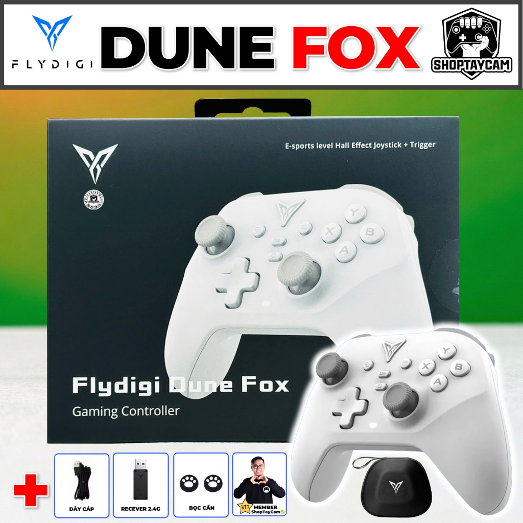 Tay Cầm Flydigi Dune Fox Chính Hãng Không Dây 2.4G, Hall Effect Chơi ...