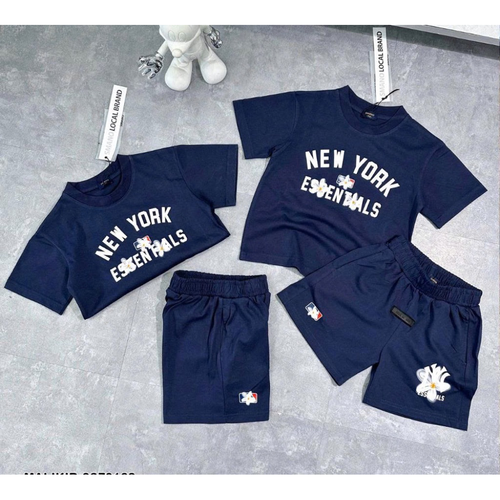 Bộ Cộc Nam Nờ Y In Logo Hàng Cao Cấp - Bộ Hè Bé Trai Mờ Lờ Bê In Logo Mẫu Mới Nhất